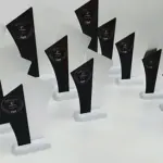 Serie di trofei personalizzati realizzati con stampa 3D