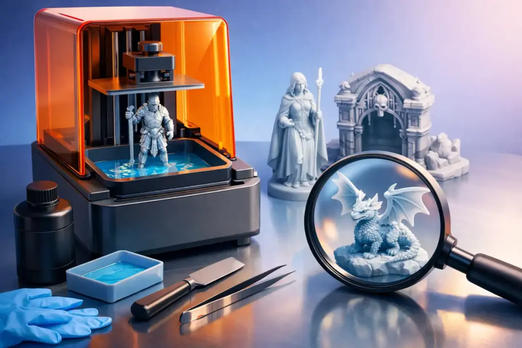 Stampa 3D in resina: dettagli fini veri