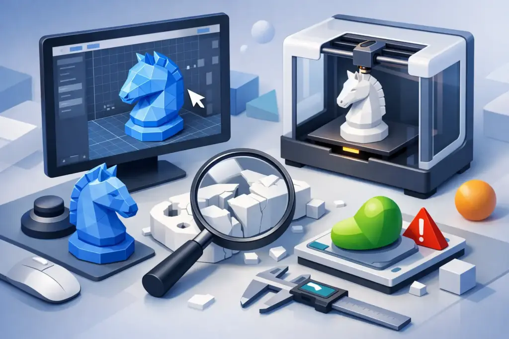 Come preparare file STL senza errori