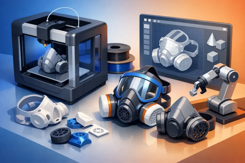 Stampa 3D per maschere industriali: quando conviene
