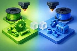 Confronto PLA PETG per pezzi funzionali e prototipi