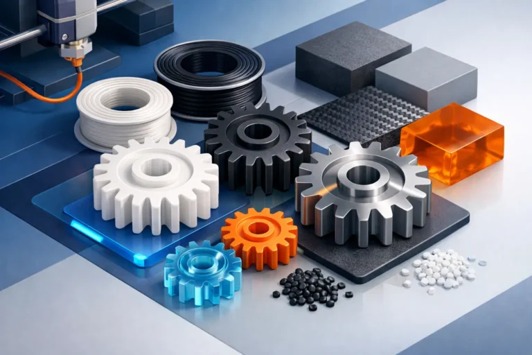 I migliori materiali per ingranaggi stampati in 3D